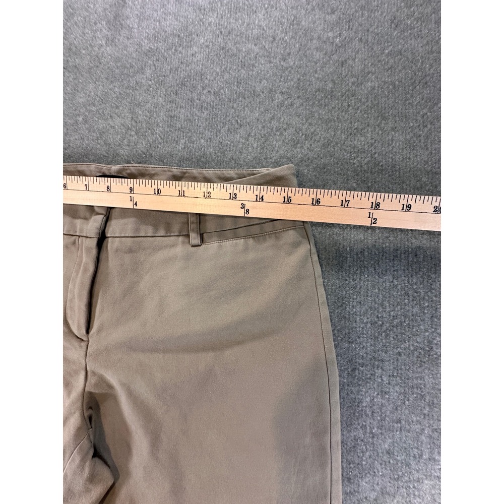 New York & Company Stretch Khaki Tan Straight Leg Trousers Womens Size 8 - Picture 10 of 12
